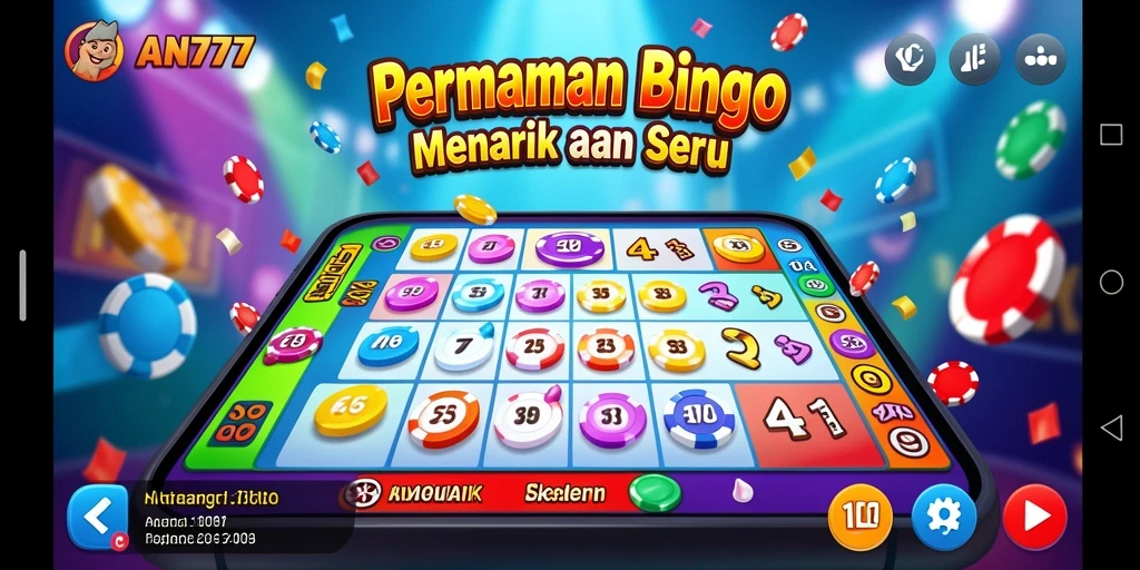 Gameplay seru Bingo di AN777 yang penuh warna.