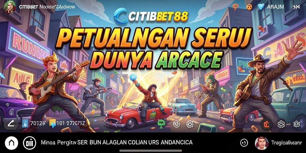 Screenshot menampilkan gameplay seru CITIBET88 dengan karakter unik.