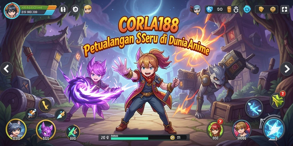 Gameplay seru dari CORLA188 dengan karakter anime yang menarik.