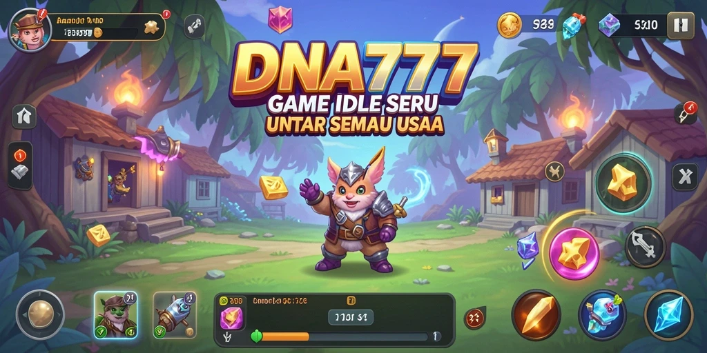 Screenshot utama DNA777 menampilkan gameplay yang menarik dengan karakter berbakat.
