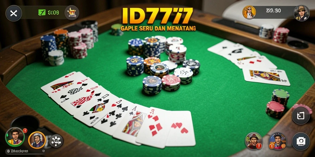 Gameplay seru dari ID777, permainan Gaple yang mengasyikkan.