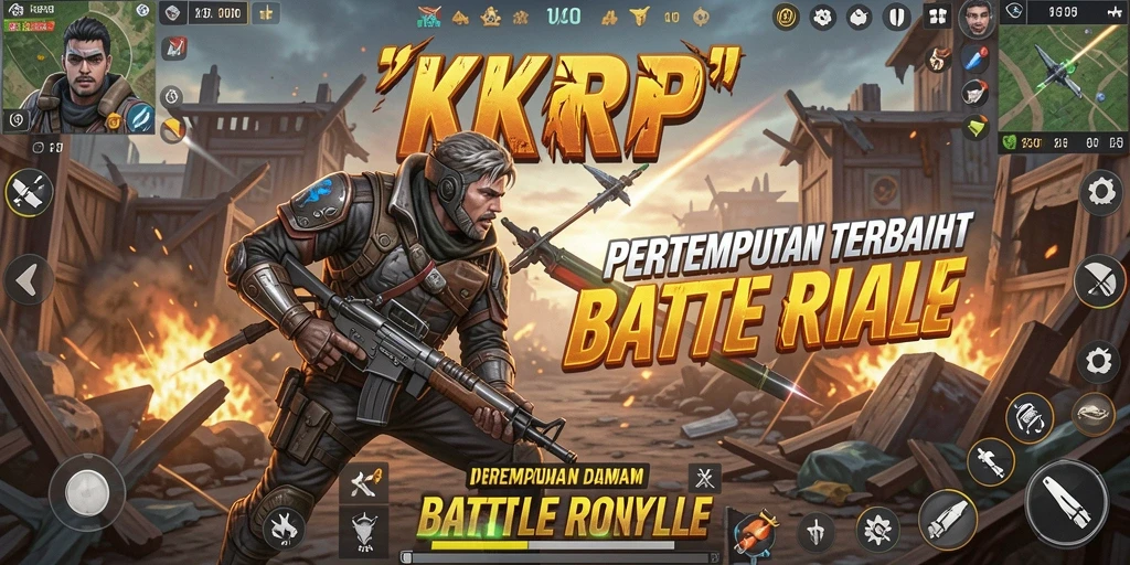 Gameplay seru di KKRP dengan pertempuran antar pemain yang intens.