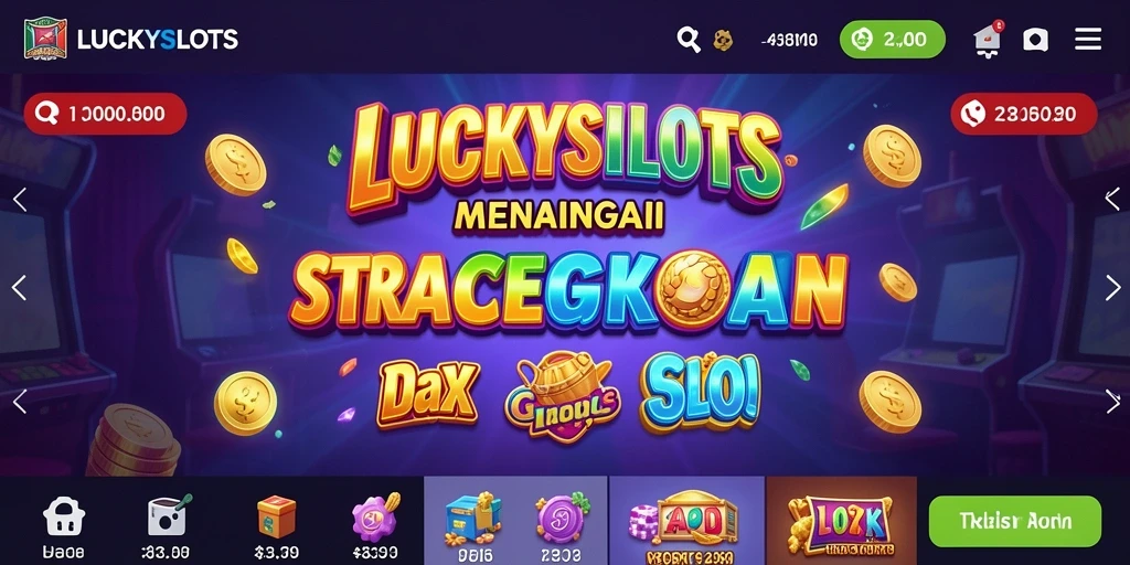Gameplay LUCKYSLOTS yang penuh strategi dan keseruan.