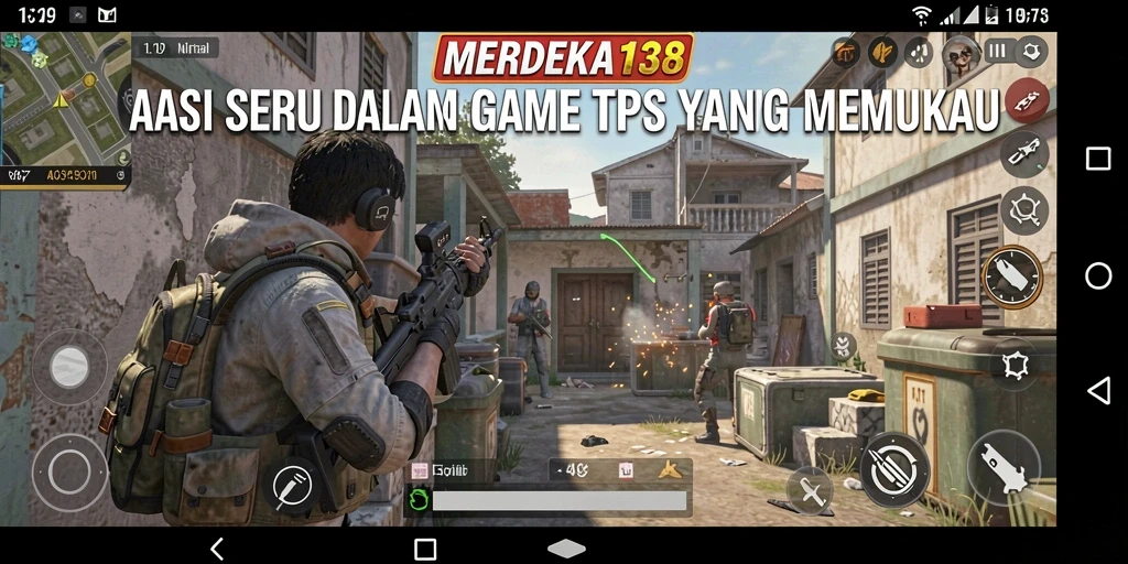 Tangkapan layar MERDEKA138 menampilkan aksi mendebarkan dalam gameplay TPS.