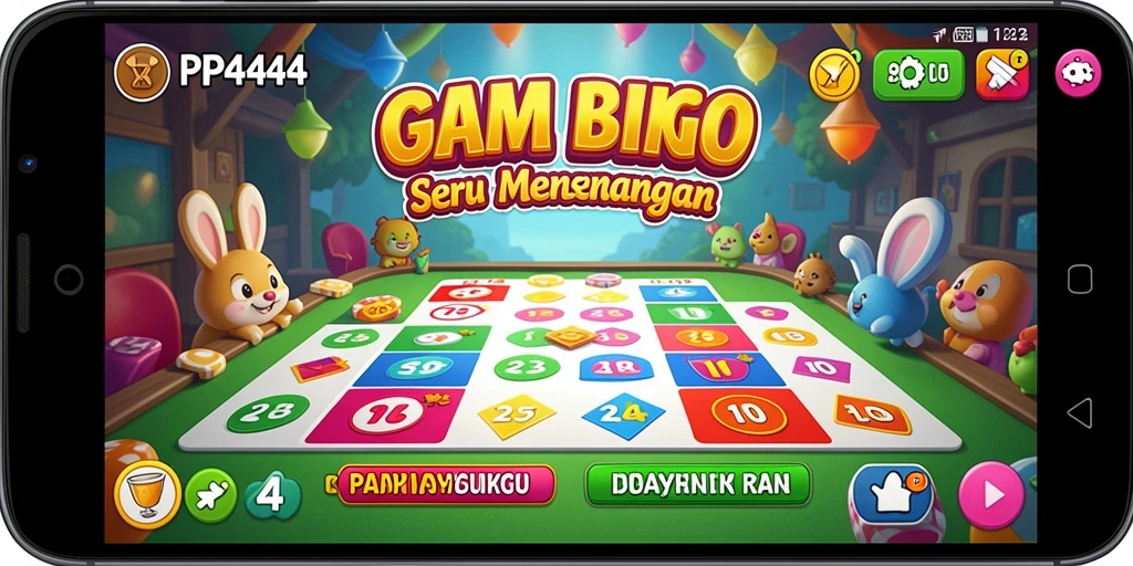 Tampilan gameplay Bingo seru di PP444 yang mengasyikkan.