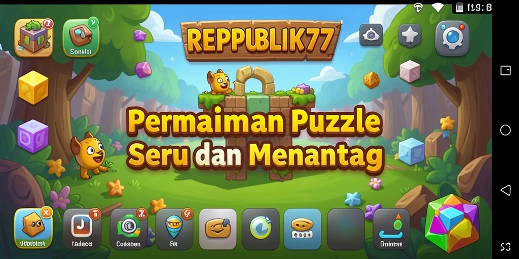 Tampilan gameplay seru dan menantang dari REPUBLIK77.