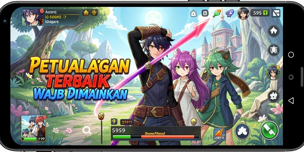 Gameplay menarik dari S9S9 dengan karakter anime yang unik.