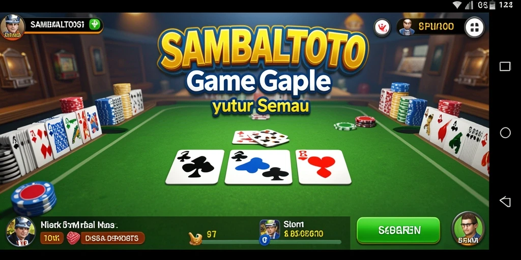 Screenshot gameplay Gaple yang seru dan mengasyikkan di SAMBALTOTO.