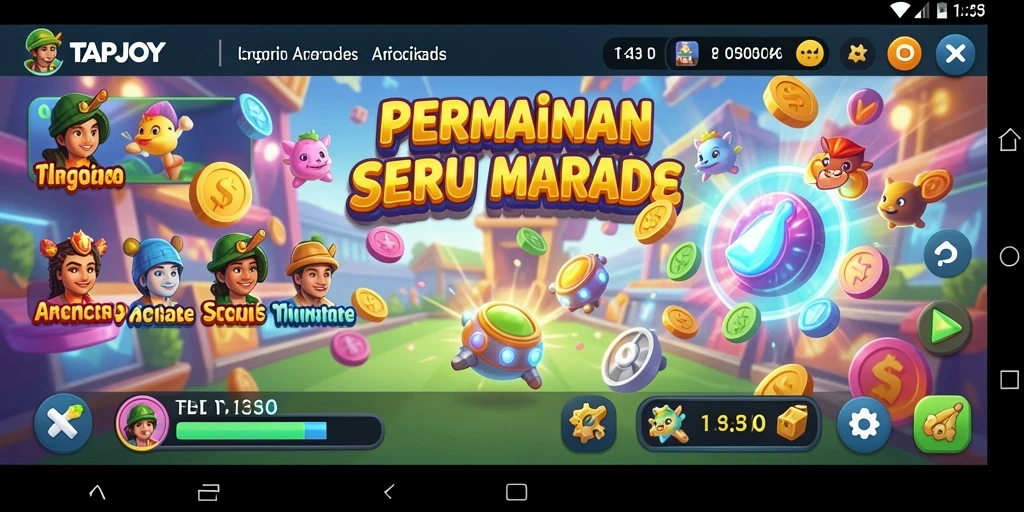 Gameplay menarik dan menantang dari TAPJOY yang memikat pemain.